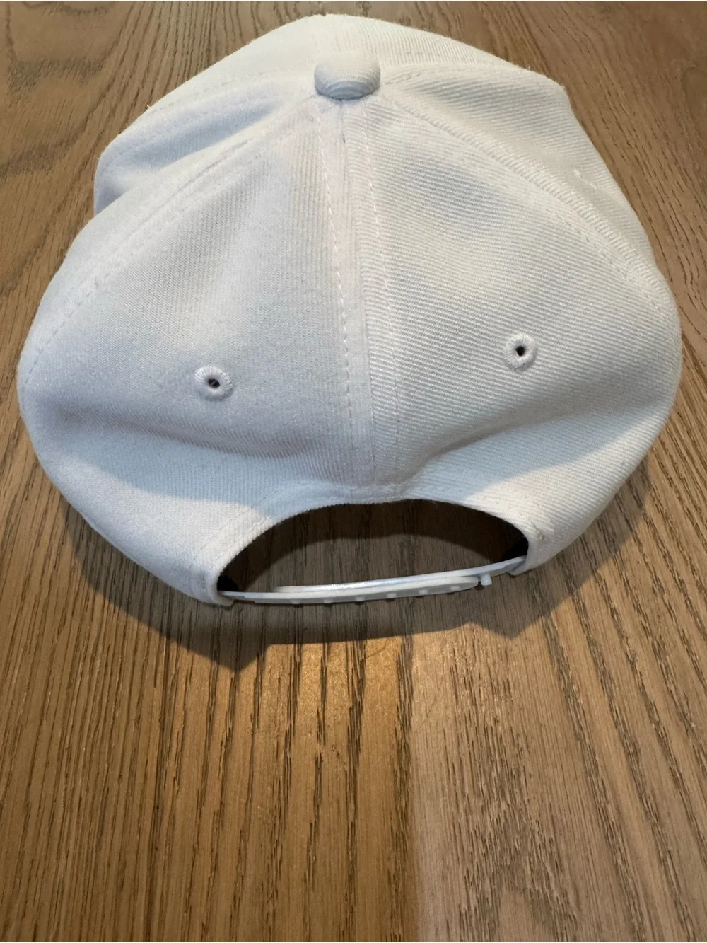 Nike White Kids Hat with Black Swoosh Logo